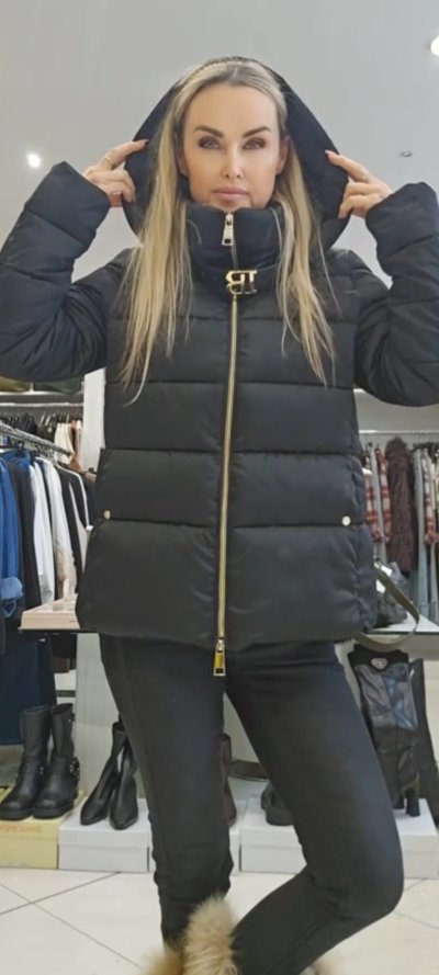 Bunda VITTORIA zn. ROBERTA BIAGI - čierna