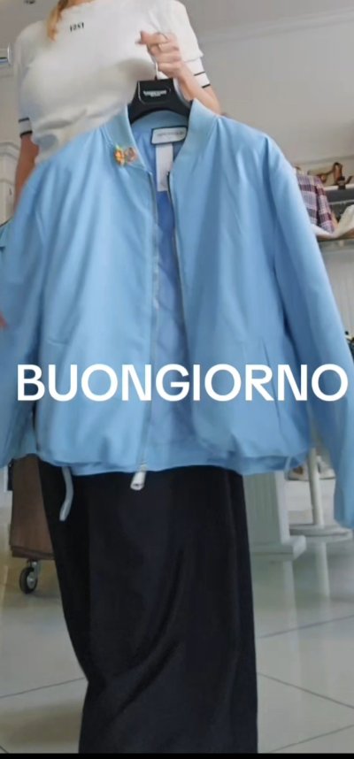 Bunda ANCONA na zips - bl.modrá