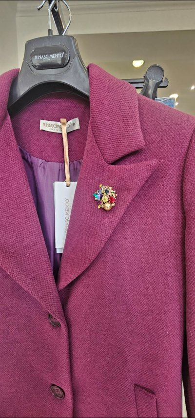 Kabát MEGHANN zn. RINASCIMENTO - bordó