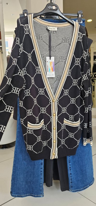 Sveter BARBARA ALVISI - čierno biely