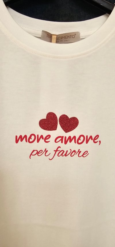 Tričko MORE AMORE Rinascimento - biele