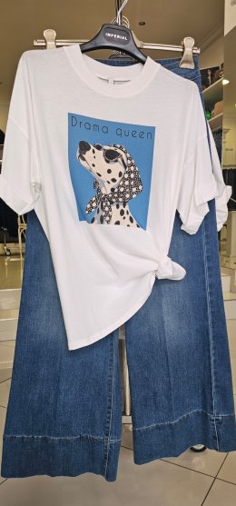 Tričko DOG zn. IMPERIAL - biele s modrým