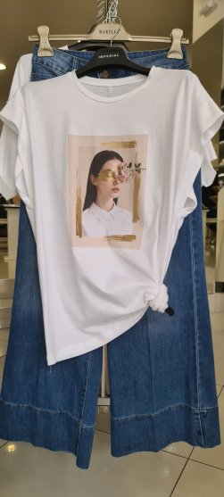 Tričko GOLD WOMAN zn. IMPERIAL - biele