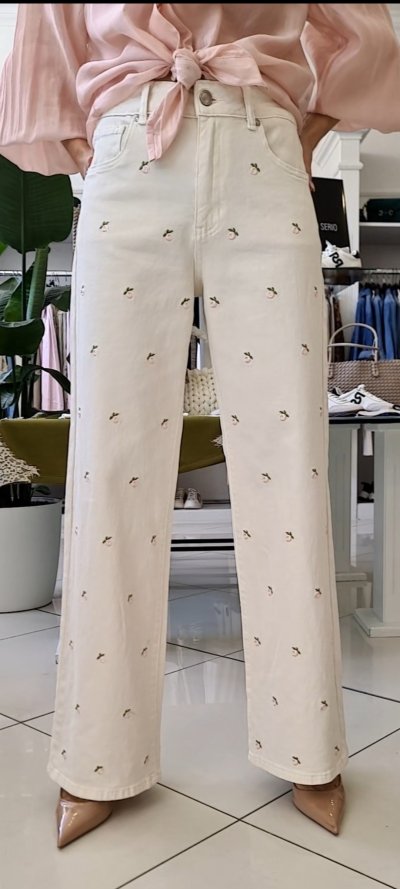 Jeansy Dolce zn. DOLCE VITA - smotanové