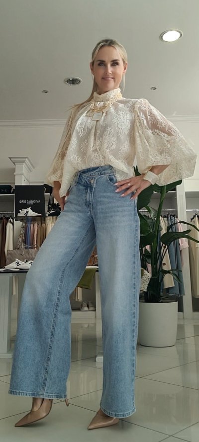 Jeansy Irena - modré