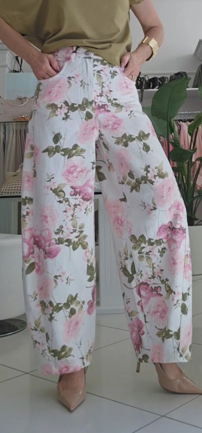 Jeansy Marla - floral
