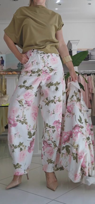 Jeansy Marla - floral