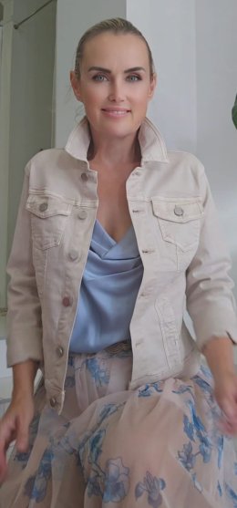 Bunda DARA jensová - bledo bežová