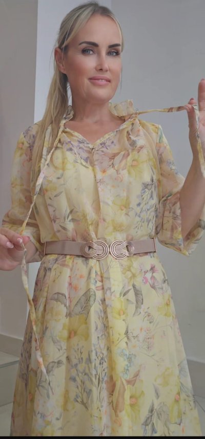 Šaty AMANDA - žlté