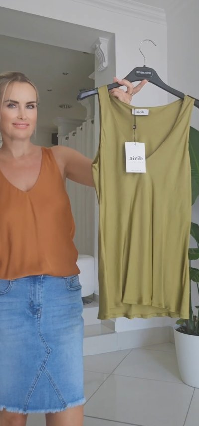 Top DIXIE - khaki