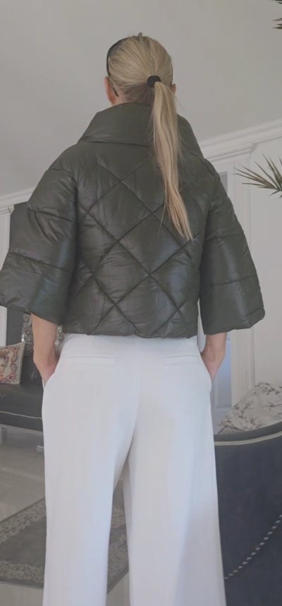 Bunda BOLOGNA- olivová zelená